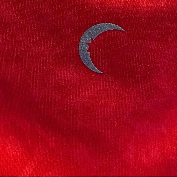 Zyia Leggings Light N Tight Cross Front Red Leopard Print Ruched Back Size 20 - Picture 4 of 6